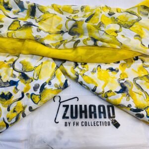 Premium Airjet Lawn 3PC Suit with Chiffon Dupatta | Summer Lawn Collection Pakistan Design 10