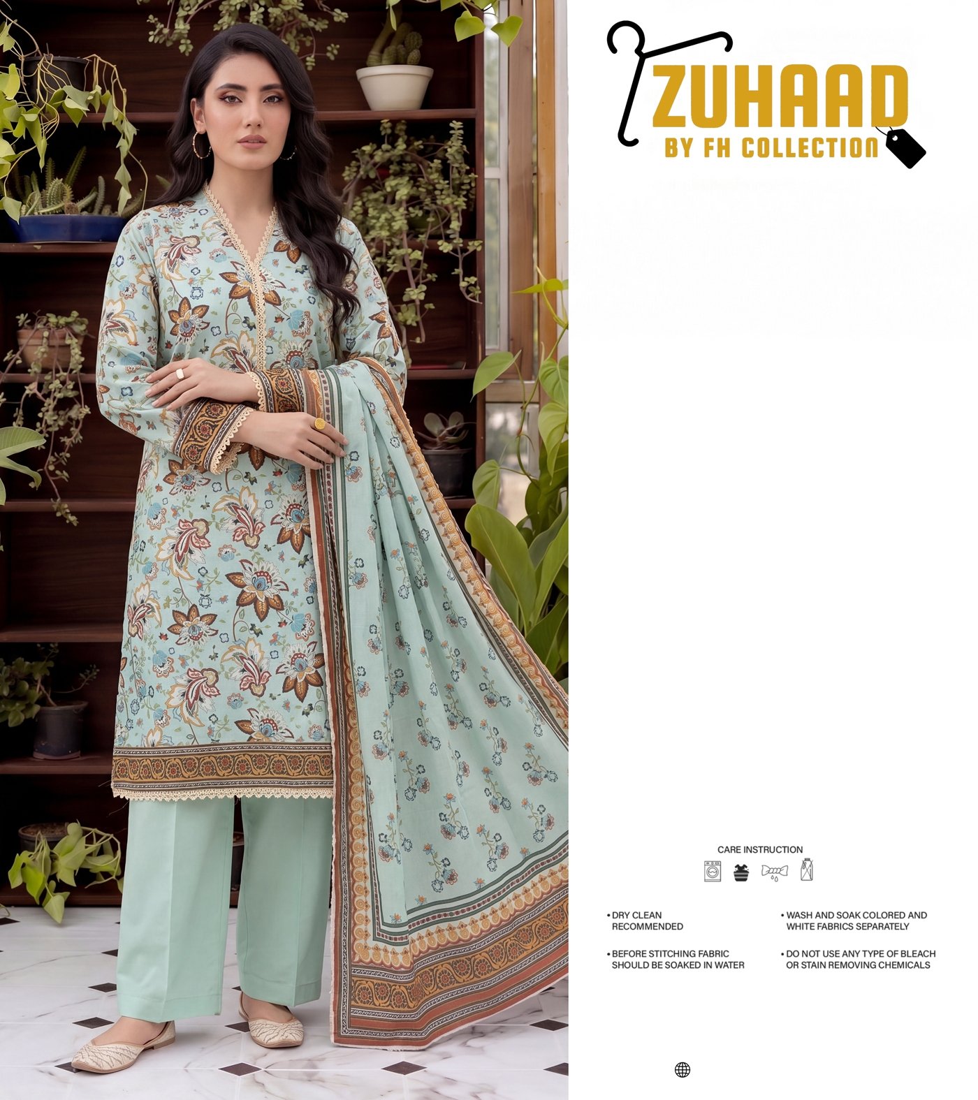 Bin Saad Lawn Suit Collection Vol 3 – Premium Summer Wear (Design 9)