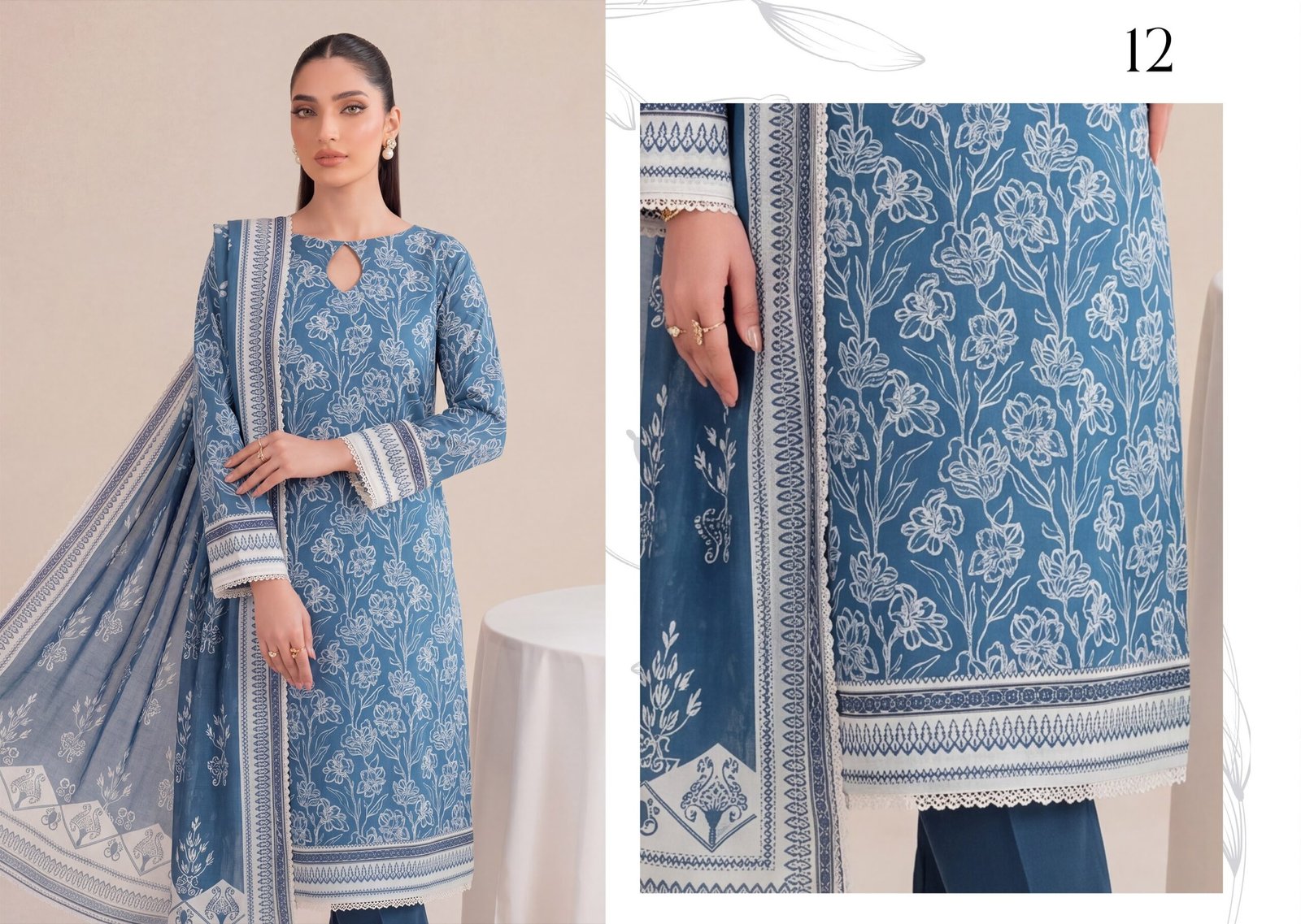 Bin Saad By Zuhaad Vol 4 Unstitched 3 Piece Lawn Suit 2026 – Design 11
