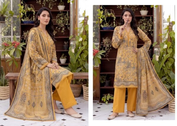 13-scaled-2.jpg Bin Saad Lawn Suit Collection Vol 3 – Summer Collection 3PC Dress (Design 14)