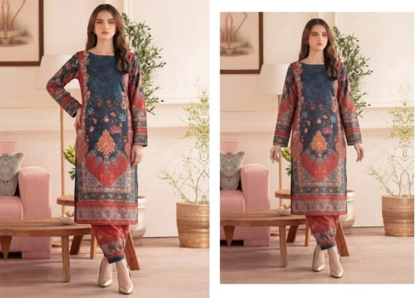 30-scaled-1.jpg Premium Printed Unstitched 2PC Lawn Suit – Design 10