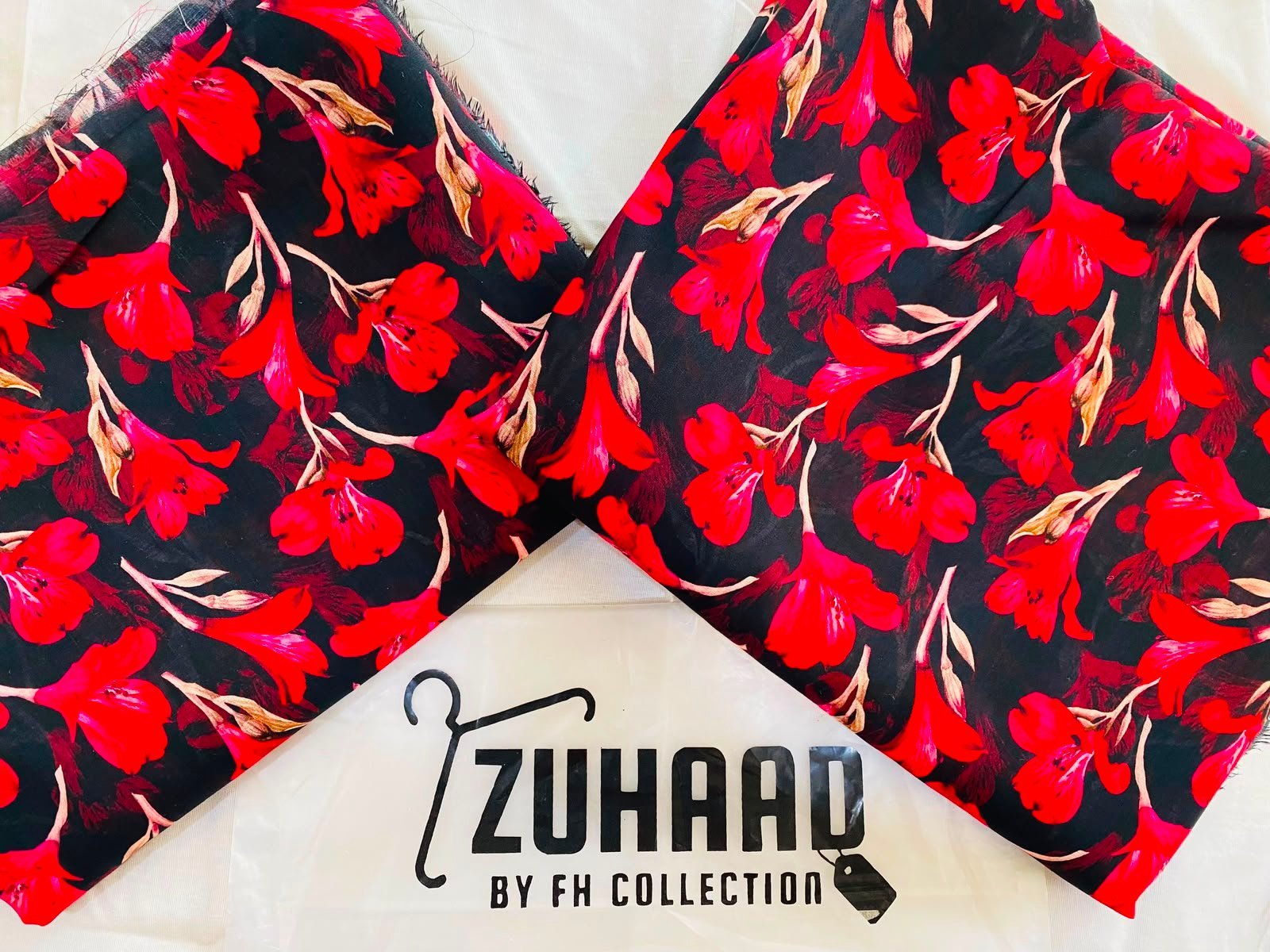 Airjet 2pc design 1a Premium Quality Airjet Digital Printed Lawn 2 PC Suit (Wider Width) - Design 11