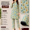 Premium Quality Airjet Digital Printed Lawn 2 PC Suit (Wider Width) - Design 26