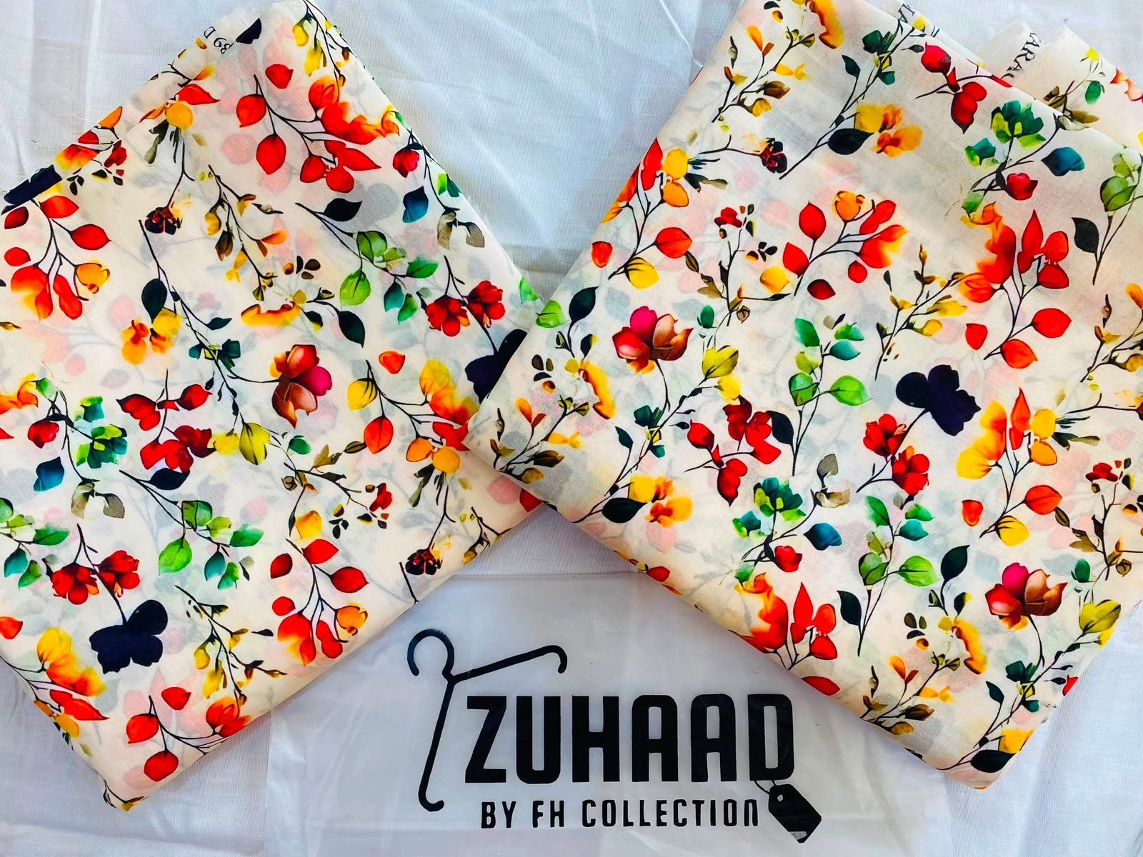 Airjet 2pc design (2) Premium Quality Airjet Digital Printed Lawn 2 PC Suit (Wider Width) - Design 13