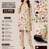 Airjet 2pc design 6 Premium Quality Airjet Digital Printed Lawn 2 PC Suit (Wider Width) - Design 23