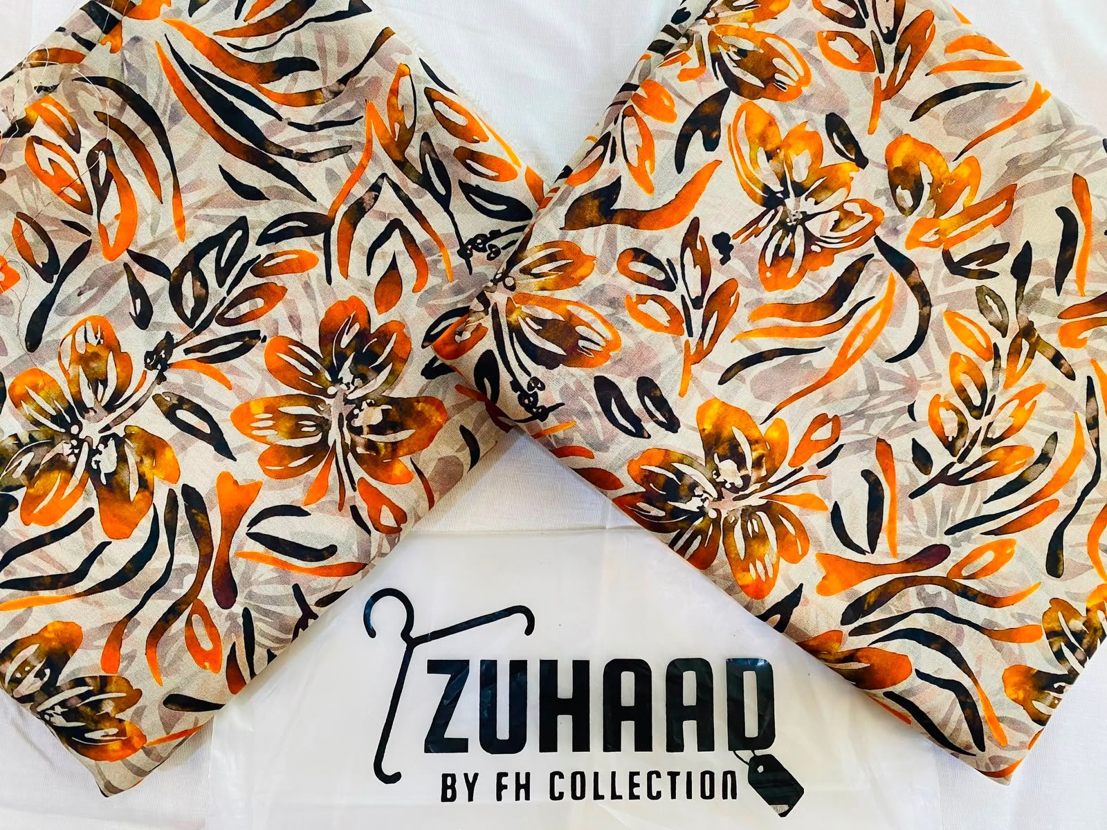 Airjet 2pc design 7a Premium Quality Airjet Digital Printed Lawn 2 PC Suit (Wider Width) - Design 22