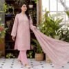 Bin Saad Vol 3 Premium Lawn Suit – Printed Shirt with Dyed Trouser (Design 10)