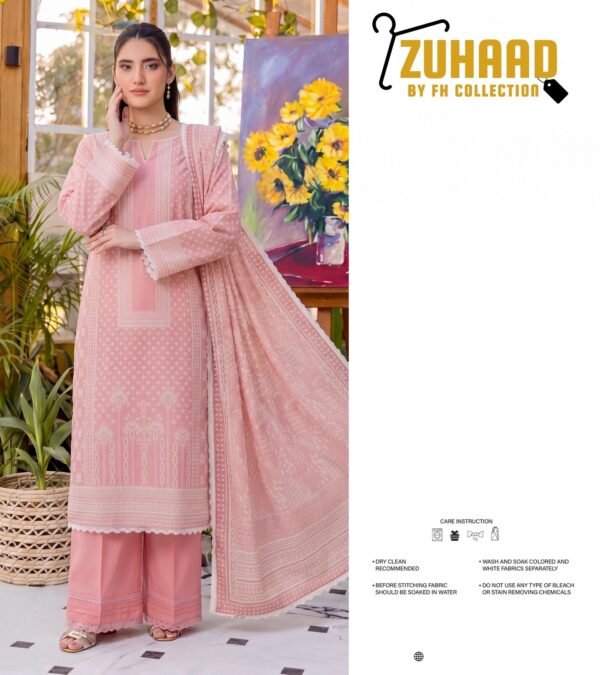 Bin Saad Lawn Suit Collection Vol 3 – Elegant Casual Wear 3PC (Design 12)