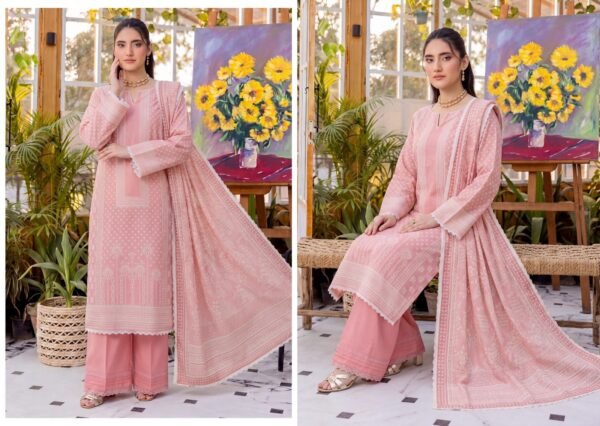 Bin Saad Lawn Suit Collection Vol 3 – Elegant Casual Wear 3PC (Design 12)