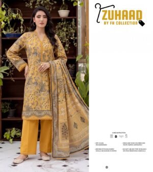 Bin-Saad-Lawn-Collection-Vol-3-–-Printed-Lawn-Suit-with-Voil-Dupatta-Design-14.jpg Bin Saad Lawn Suit Collection Vol 3 – Summer Collection 3PC Dress (Design 14)