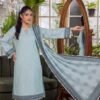 Bin Saad Designer Lawn Suit Vol 3 – 3PC Printed Dress with Dupatta (Design 5)