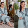 Bin Saad Designer Lawn Suit Vol 3 – 3PC Printed Dress with Dupatta (Design 5)