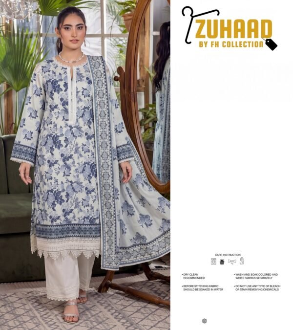Bin-Saad-Lawn-Collection-Vol-3-–-Printed-Lawn-Suit-with-Voil-Dupatta-Design-6.jpg Bin Saad Vol 3 Lawn Dress – Premium 3PC Suit with Voil Dupatta (Design 6)
