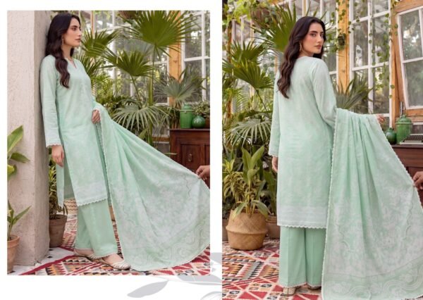 Bin Saad Printed Lawn Suit Vol 3 – Airy Fabric with Dupatta (Design 7)