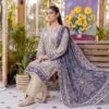 Bin Saad Vol 3 Summer Lawn Suit – Premium Printed Shirt & Voil Dupatta (Design 4)