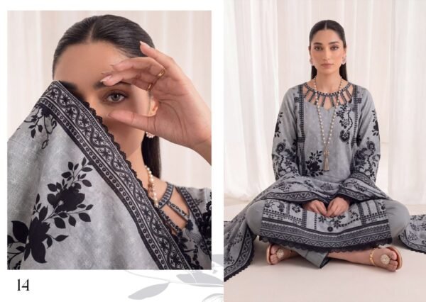Bin-Saad-Vol-4-Design12b-scaled-1.jpg Bin Saad By Zuhaad Vol 4 Unstitched 3 Piece Lawn Suit 2026 – Design 12