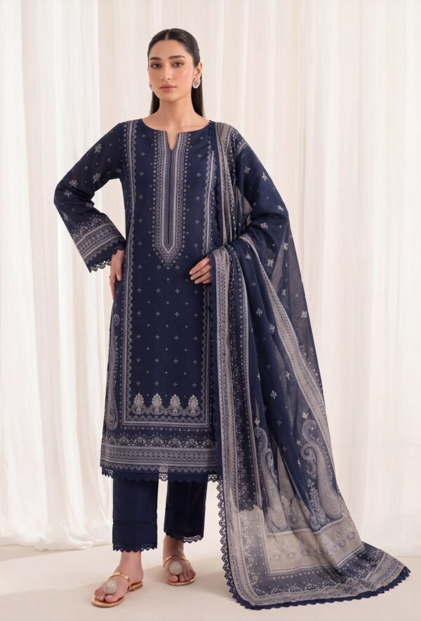 Bin-Saad-Vol-4-Design13.jpg Bin Saad By Zuhaad Vol 4 Unstitched 3 Piece Lawn Suit 2026 – Design 13
