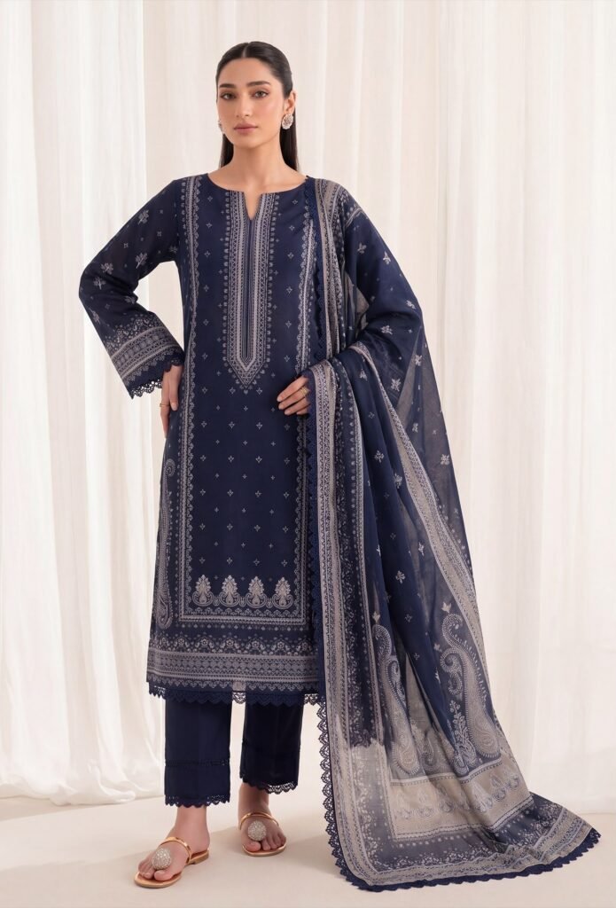 Bin Saad By Zuhaad Vol 4 Unstitched 3 Piece Lawn Suit 2026 – Design 13