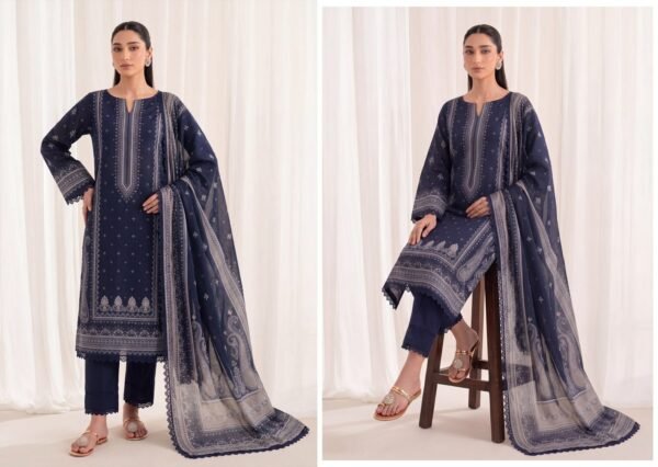 Bin-Saad-Vol-4-Design13a-scaled-1.jpg Bin Saad By Zuhaad Vol 4 Unstitched 3 Piece Lawn Suit 2026 – Design 13