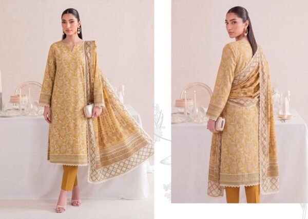 Bin-Saad-Vol-4-Design1a-scaled-1.jpg Bin Saad By Zuhaad Vol 4 Unstitched 3 Piece Lawn Suit 2026 – Design 1