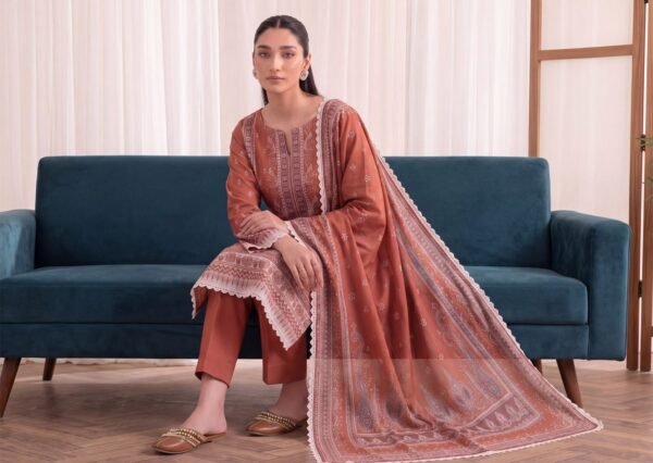 Bin-Saad-Vol-4-Design2a-scaled-1.jpg Bin Saad By Zuhaad Vol 4 Unstitched 3 Piece Lawn Suit 2026 – Design 2