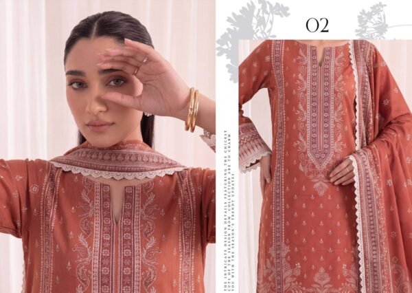 Bin-Saad-Vol-4-Design2c-scaled-1.jpg Bin Saad By Zuhaad Vol 4 Unstitched 3 Piece Lawn Suit 2026 – Design 2