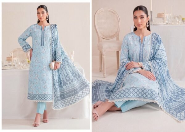 Bin Saad By Zuhaad Vol 4 Unstitched 3 Piece Lawn Suit 2026 – Design 4
