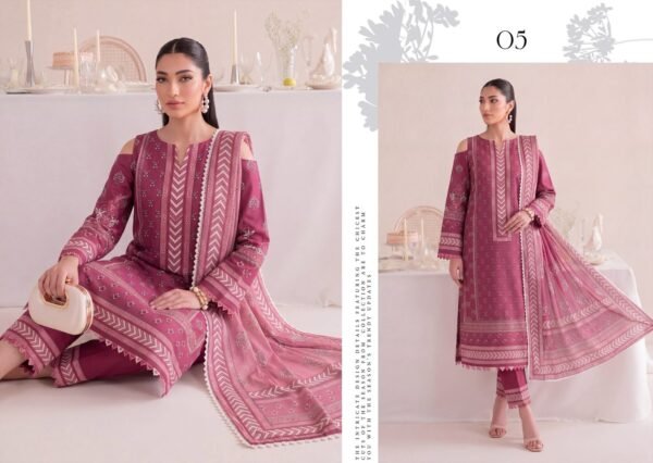 Bin Saad By Zuhaad Vol 4 Unstitched 3 Piece Lawn Suit 2026 – Design 5