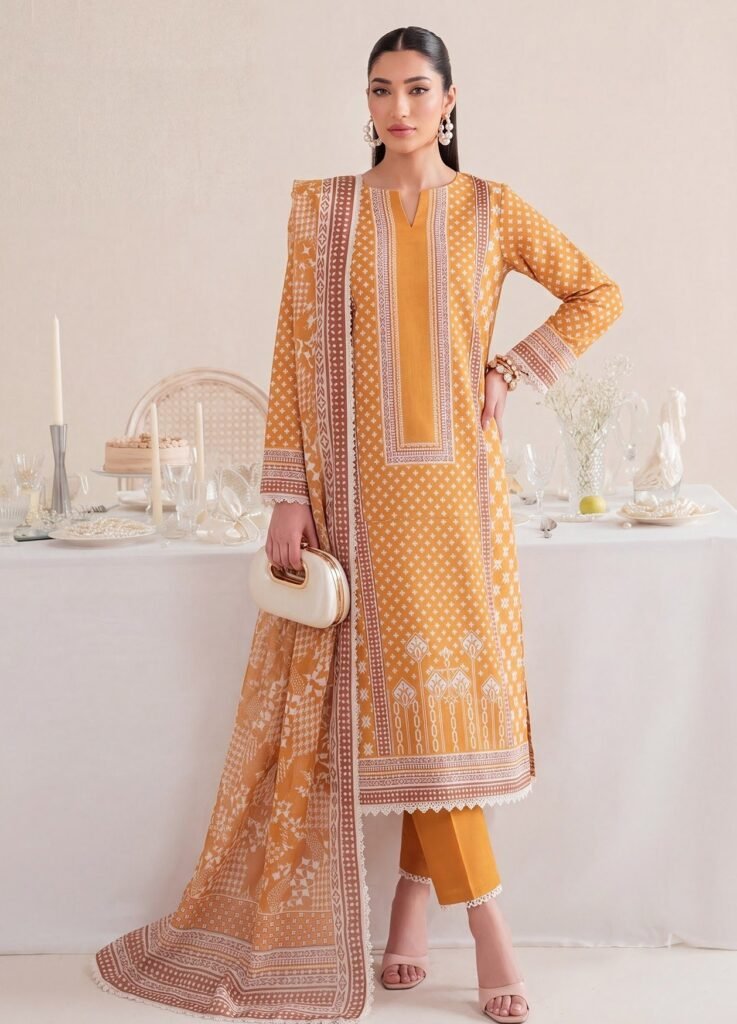 Bin Saad By Zuhaad Vol 4 Unstitched 3 Piece Lawn Suit 2026 – Design 6