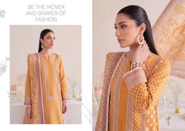 Bin Saad By Zuhaad Vol 4 Unstitched 3 Piece Lawn Suit 2026 – Design 6
