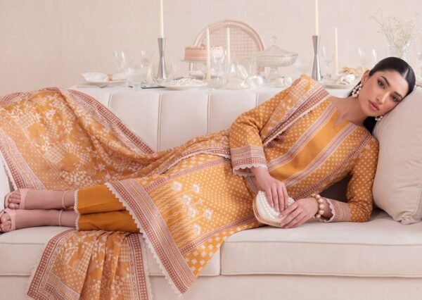 Bin Saad By Zuhaad Vol 4 Unstitched 3 Piece Lawn Suit 2026 – Design 6