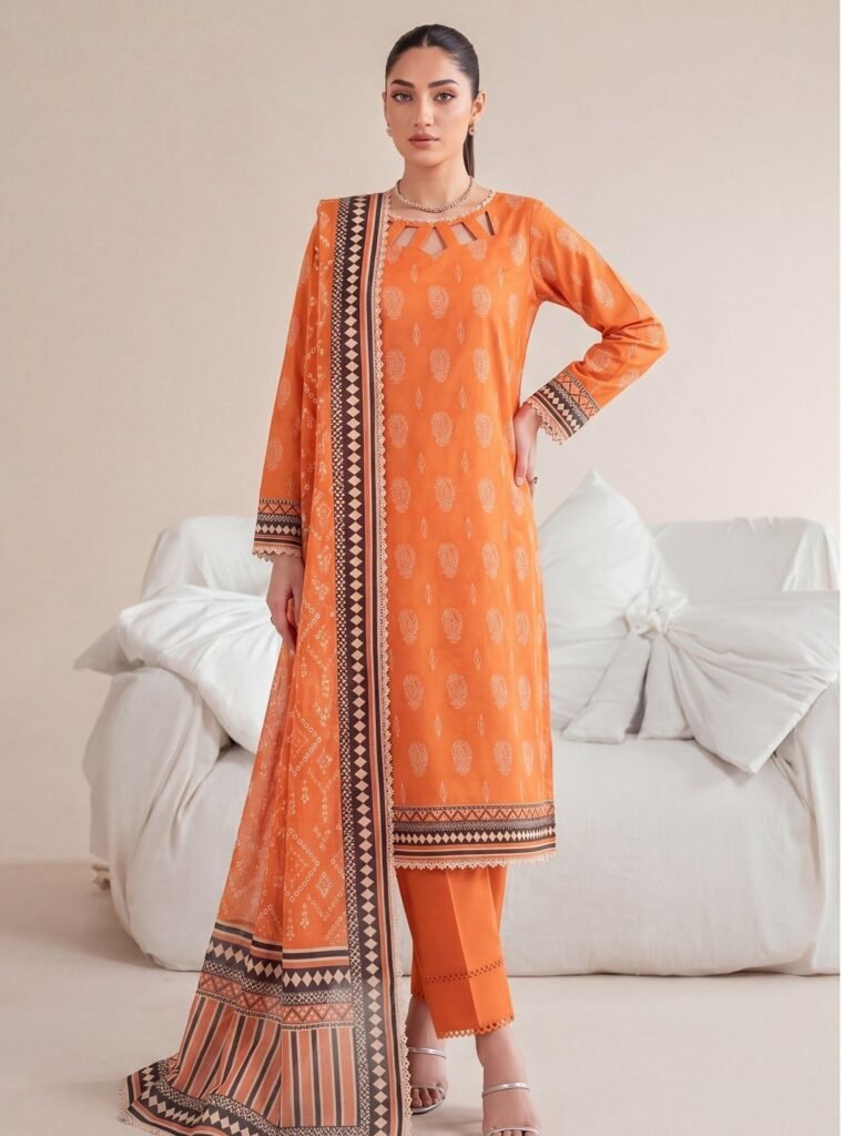 Bin Saad By Zuhaad Vol 4 Unstitched 3 Piece Lawn Suit 2026 – Design 8