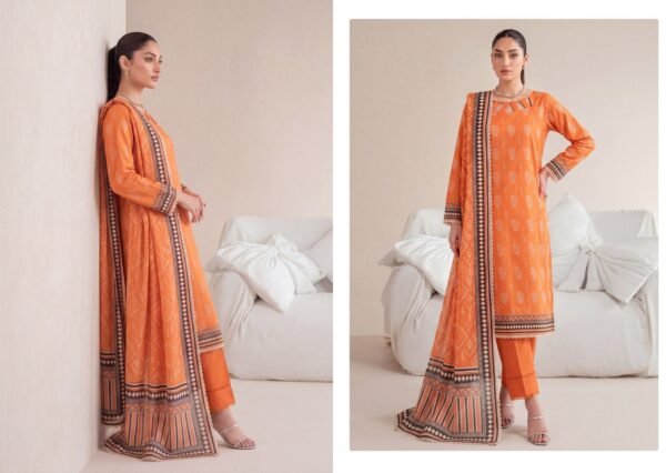 Bin Saad By Zuhaad Vol 4 Unstitched 3 Piece Lawn Suit 2026 – Design 8