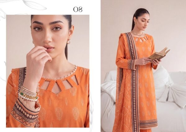 Bin Saad By Zuhaad Vol 4 Unstitched 3 Piece Lawn Suit 2026 – Design 8