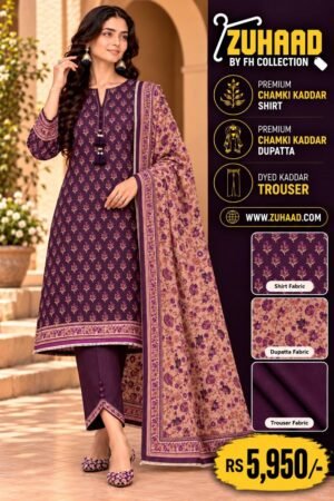 Stunning Purple and Peach Unstitched Suit by Zuhaad image 11 Stunning Purple and Peach Unstitched Suit by Zuhaad image 11